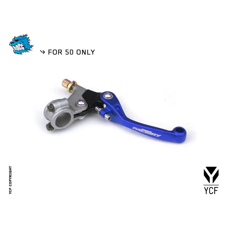 Leva freno anteriore YCF50A in cnc . Blu | ricambio YCF freni per m...