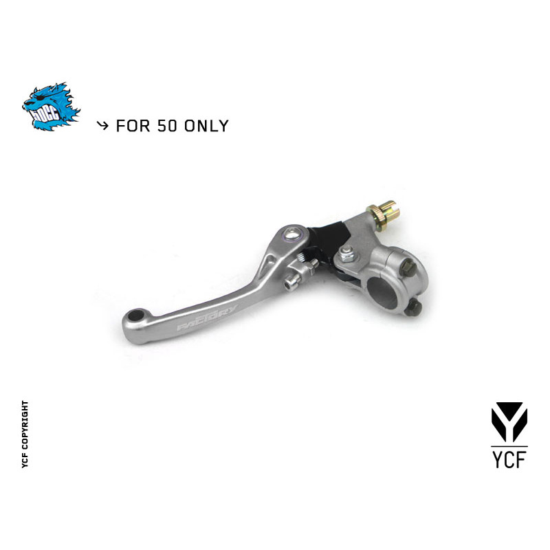 Leva freno posteriore  YCF50A in cnc . Silver | ricambio YCF freni...
