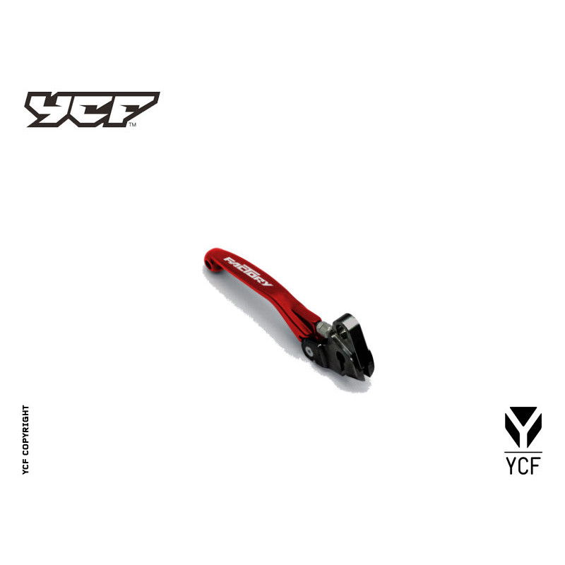 Leva freno ripiegabile  CNC 2021 ROSSO | ricambio freni per minibik...