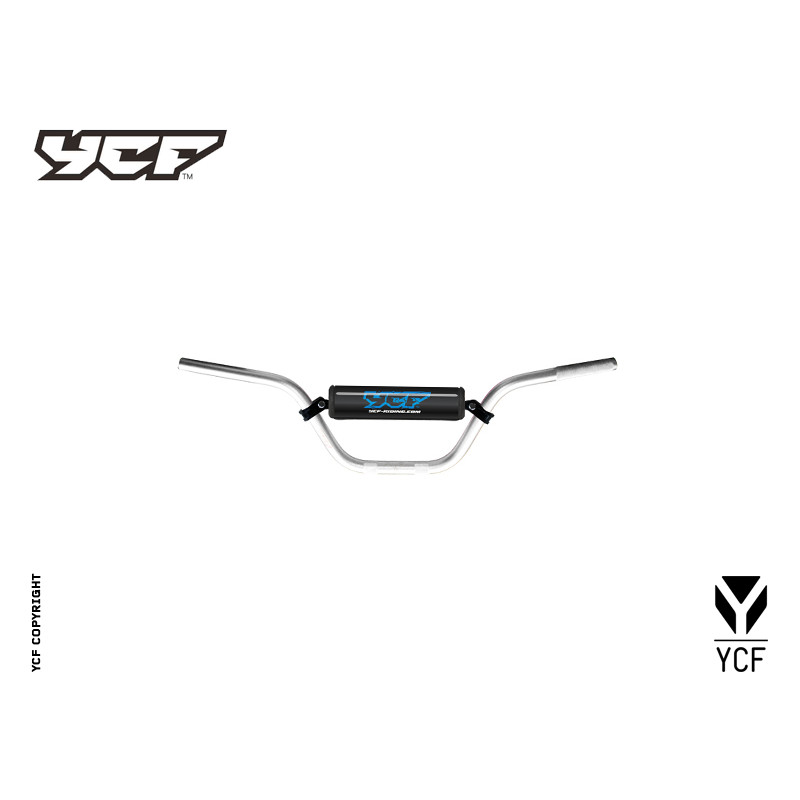 Manubrio alto in alluminio (spugna inclusa) SILVER | comandi manubr...