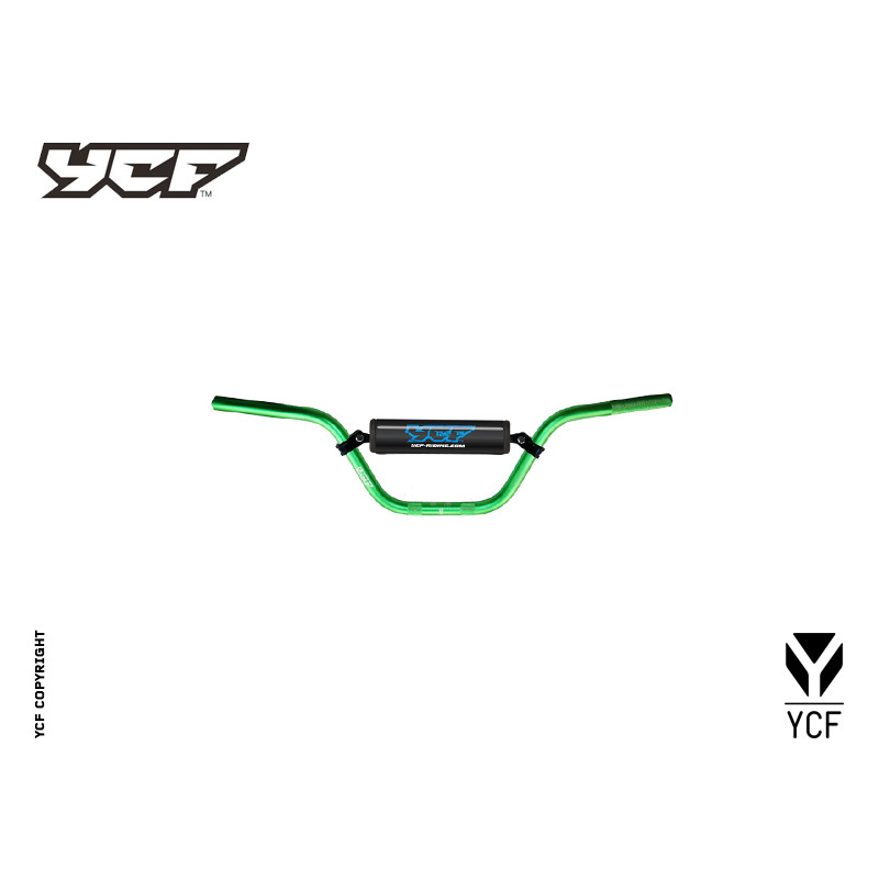 Manubrio alto in alluminio (spugna inclusa) VERDE | comandi manubri...