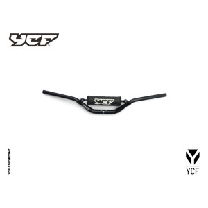 Manubrio in alluminio rinforzaro con traversino 28,6mm NERO | coman...