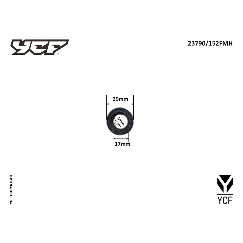 Paraolio pignone diam. 20 17x29x5 | Paraolio motore