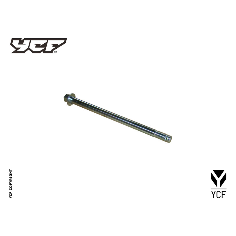 Perno forcellone diam 12 mm con vite M12 L 236mm