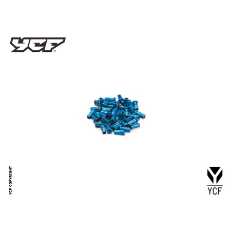 Set testa raggio ruota anodizzato (32pz) - BLU