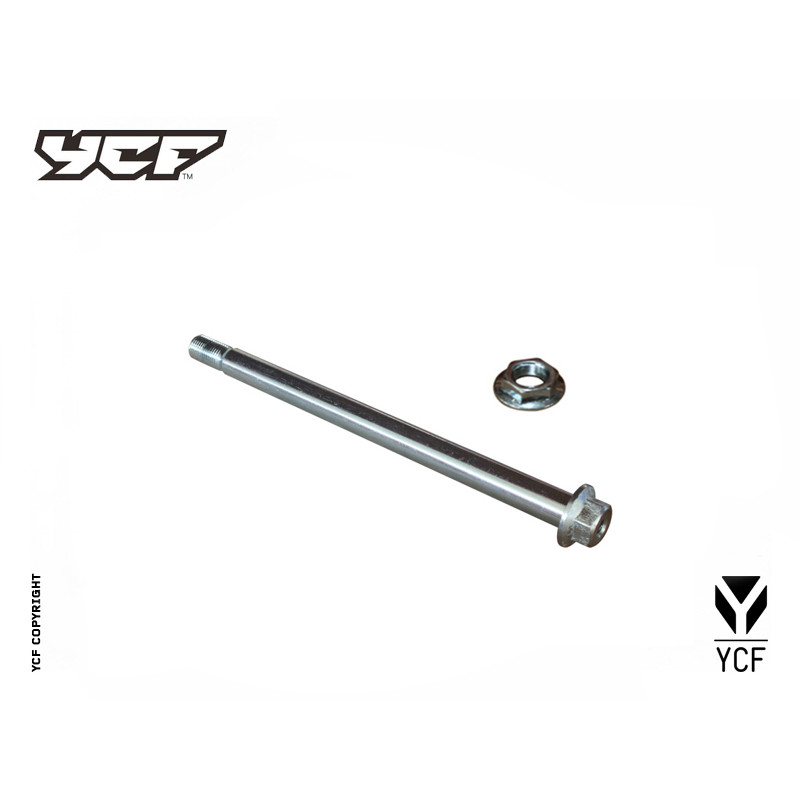 Perno ruota post. L-245 da 15mm | ruote e cerchi per minibike e pit...