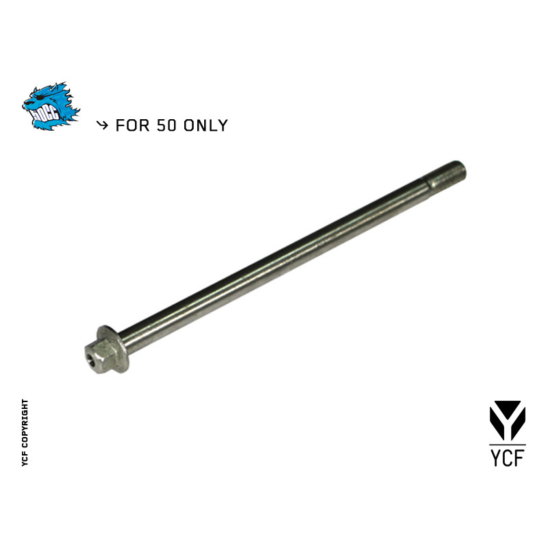 Perno ruota posteriore YCF50 215mm | ruote e cerchi per minibike e...