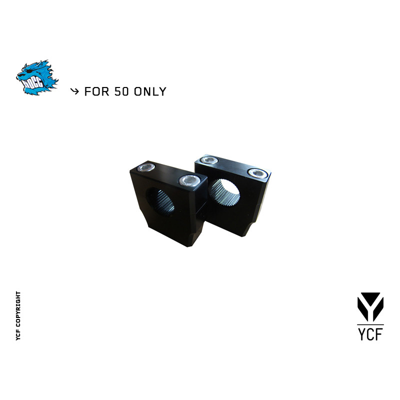 Supporto manubrio per YCF50 non regolabile diam. 22,2 - 35mm