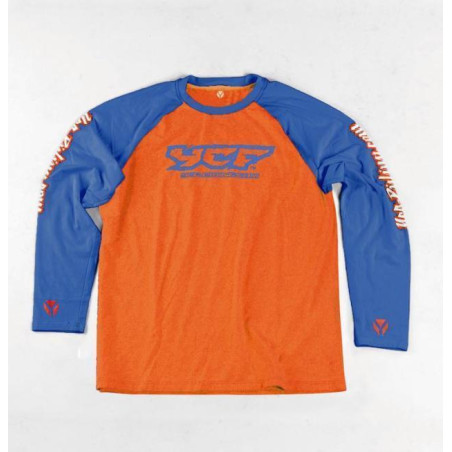 T-shirt maniche lunghe ARANCIONE / BLU XL
