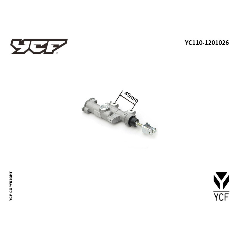 Pompa freno posteriore 2019 diam. 10 | ricambio freni per minibike...