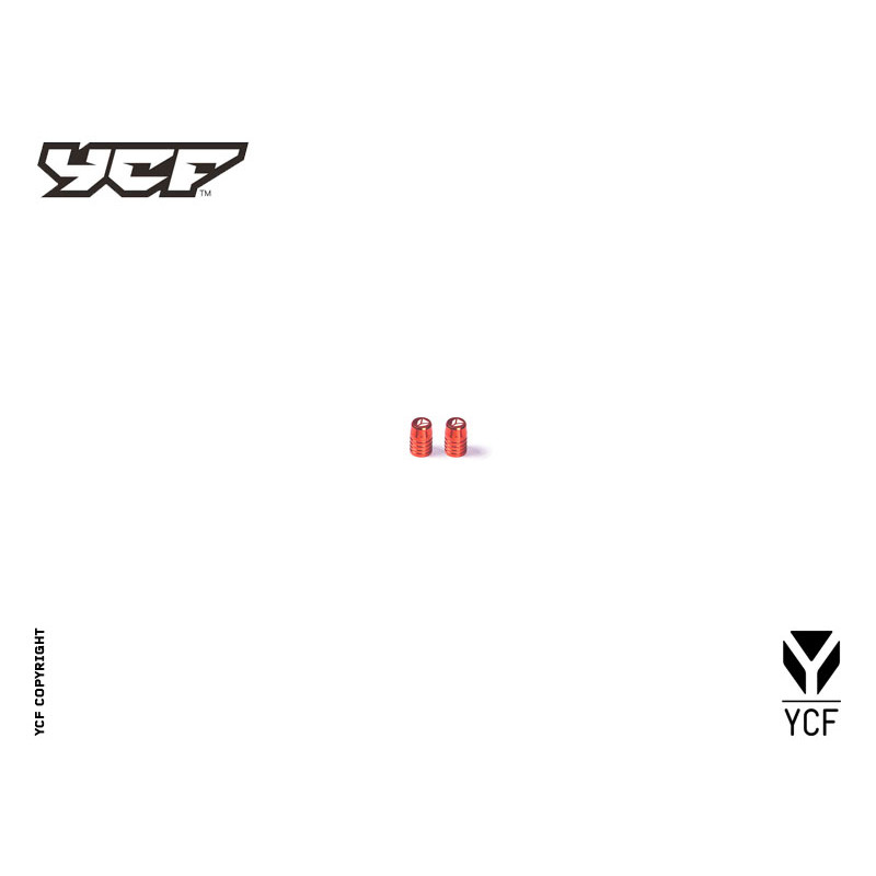 Tappini valvola in CNC - ARANCIONE