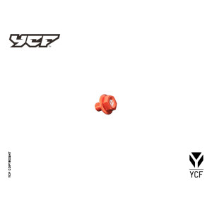 Tappo olio magnetico alluminio CNC - ARANCIONE