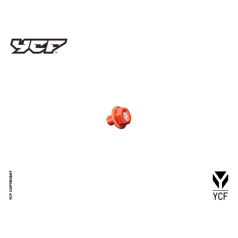 Tappo olio magnetico alluminio CNC - ARANCIONE