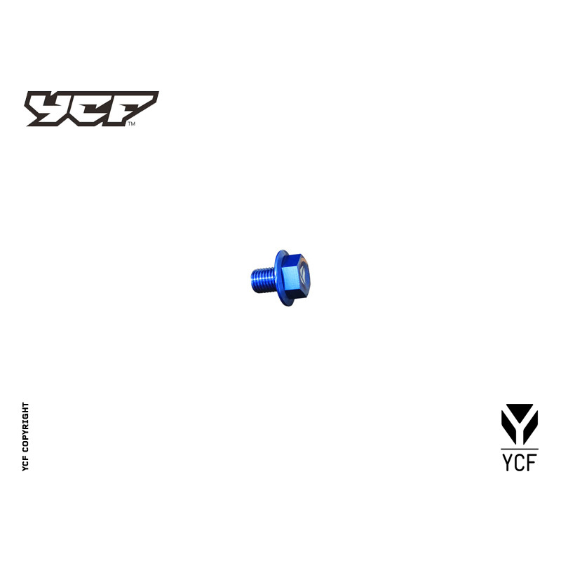 Tappo olio magnetico alluminio CNC - BLU