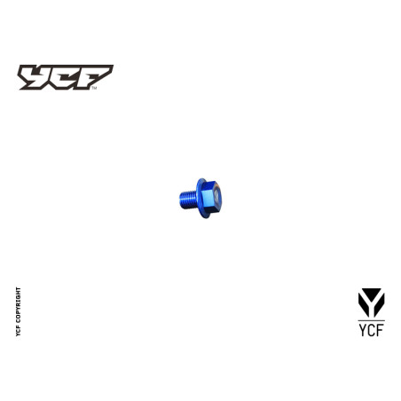 Tappo olio magnetico alluminio CNC - BLU