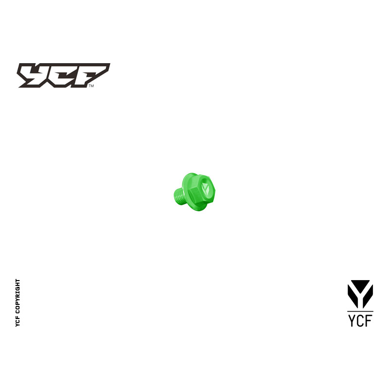 Tappo olio magnetico alluminio CNC - VERDE