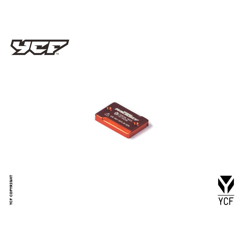 Tappo pompa freno anteriore in alluminio CNC anodizzato - ORANGE