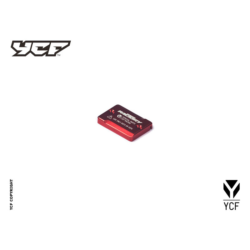 Tappo pompa freno anteriore in alluminio CNC anodizzato - RED