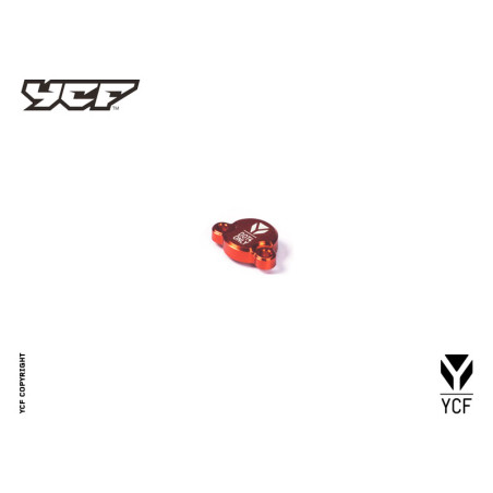 Tappo pompa freno posteriore in alluminio CNC- ARANCIONE