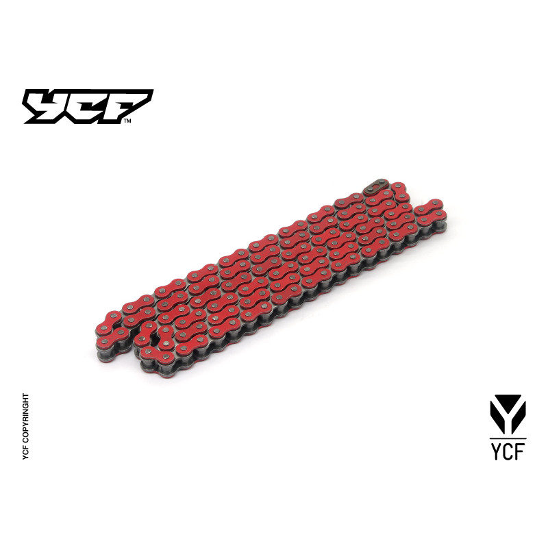 Catena passo 420 116 maglie Bigy ROSSA | trasmissione finale per mi...