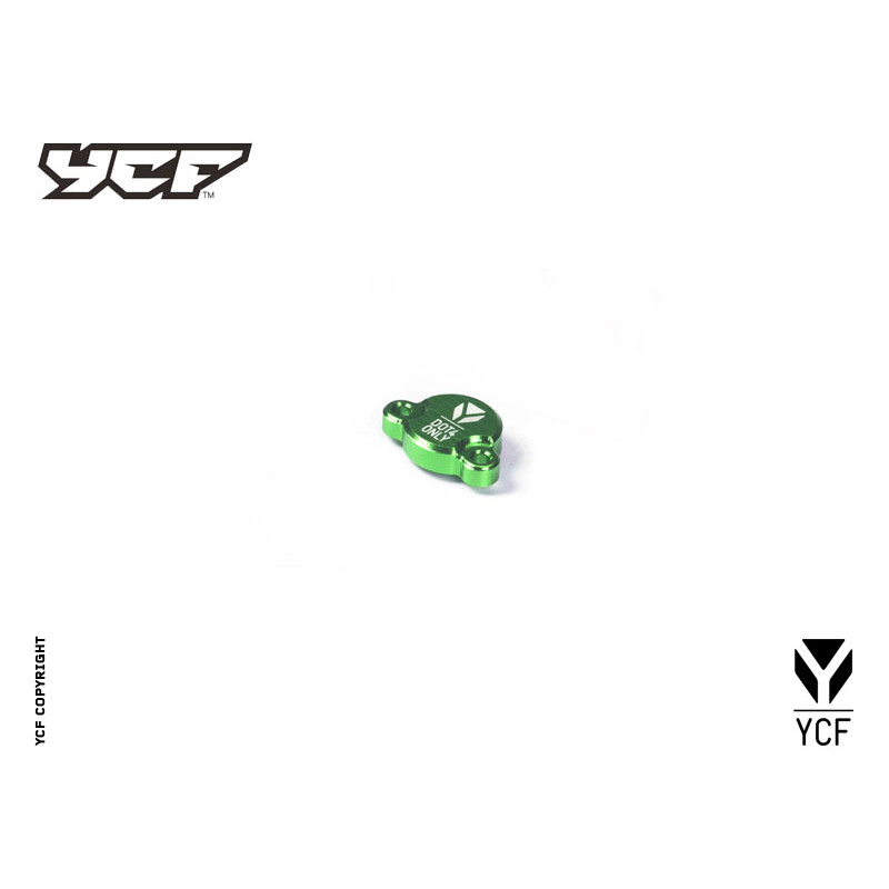 Tappo pompa freno posteriore in alluminio CNC- VERDE