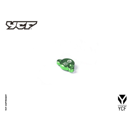 Tappo pompa freno posteriore in alluminio CNC- VERDE