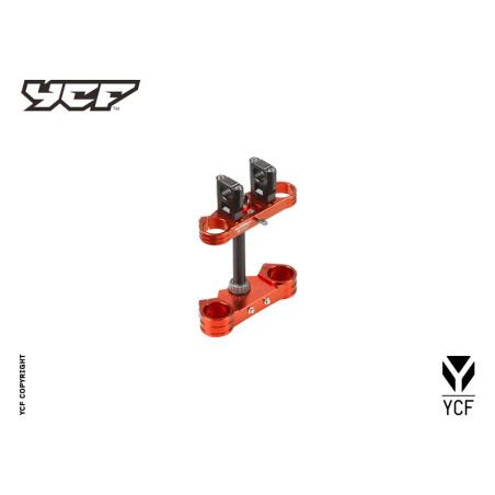 Tripla piastra completa 48/48, riser regolabili ARANCIONE