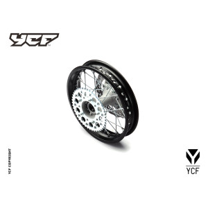 Ruota completa in acciaio posteriore 1.85×12' con disco e corona, r...