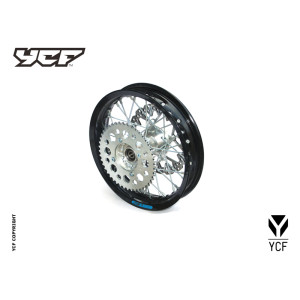 Ruota posteriore 1,85X12" in alluminio per assi ruota da 15mm. mozz...