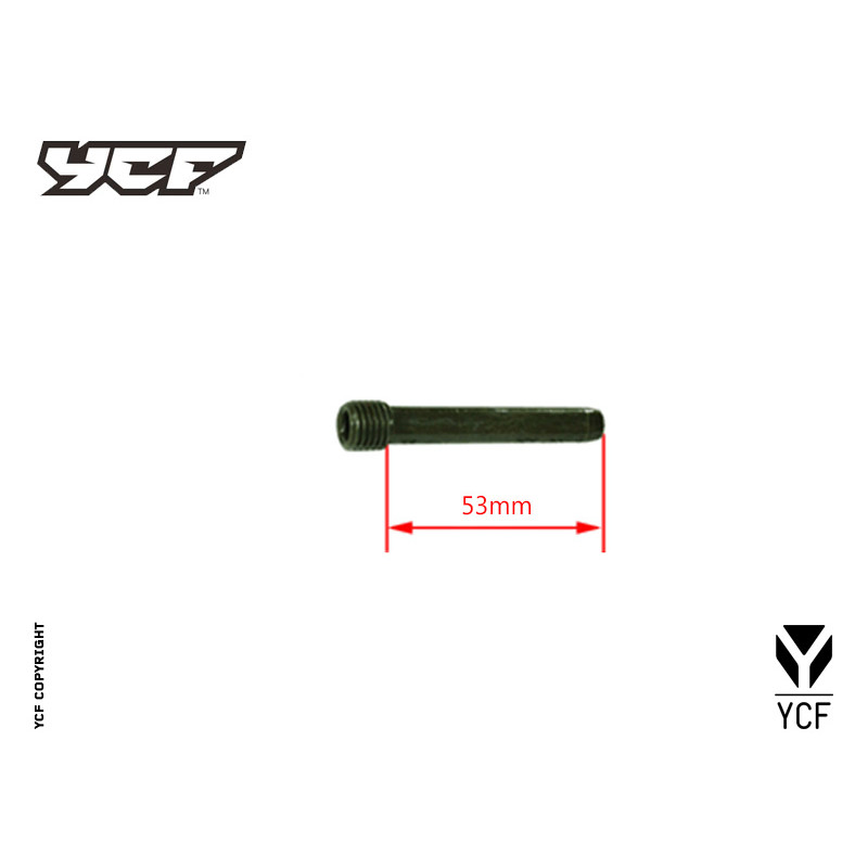 Vite fissaggio pastiglie freno pompa ANTERIORE L-53mm