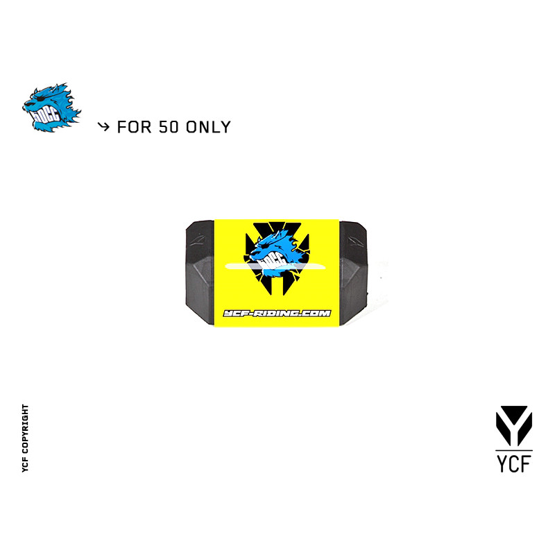 YCF Protezione manubrio L-126mm 50cc 2013 Giallo