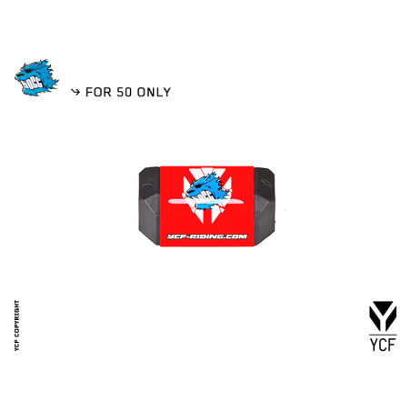 YCF Protezione manubrio L-126mm 50cc 2013 Rosso
