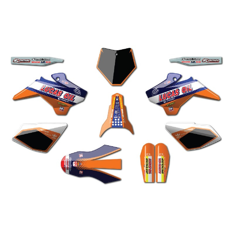 YCF50A Portanumero sinistro ROSSO