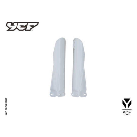 Coppia parasteli forcella L-735mm BIANCO