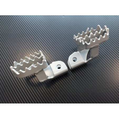 Coppia pedane supermoto corte e rialzate 2016