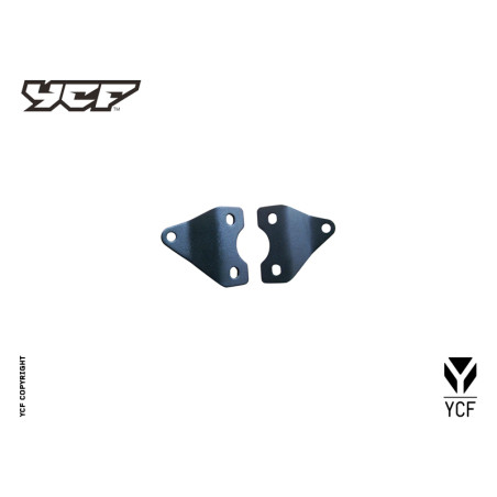 Coppia supporti motore telaio - NERO