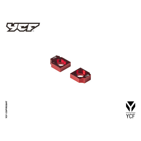 Coppia Tendicatena CNC ROSSO