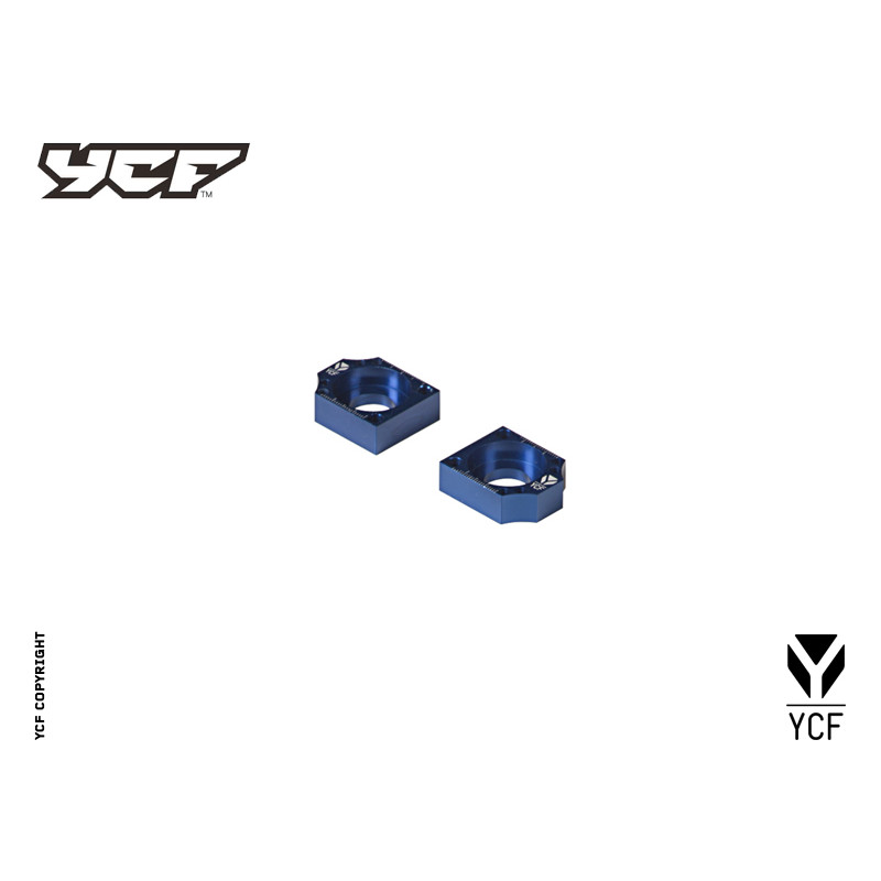 Coppia tendicatena in CNC anodizzato  - BLU