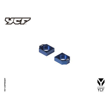 Coppia tendicatena in CNC anodizzato  - BLU