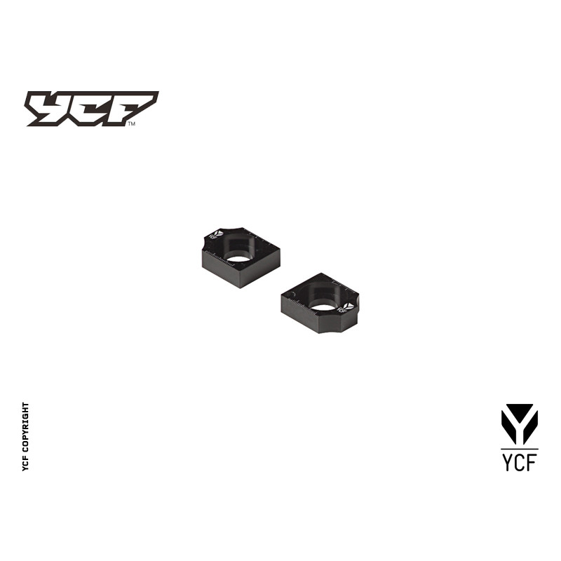 Coppia tendicatena in CNC anodizzato  - NERO