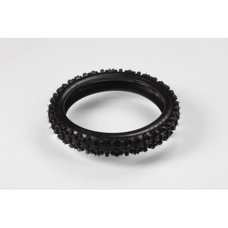 cerchio anteriore 12" in alluminio, mozzo CNC colore SILVER, compreso di disco freno