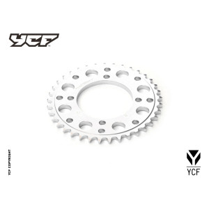 Corona in alluminio CNC 37 denti 420 anodizzata SILVER