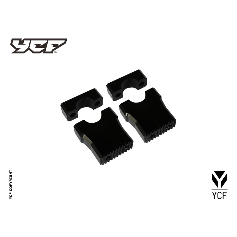 Supporti manubrio regolabili per manubrio diam. 22,2 interasse 25mm...