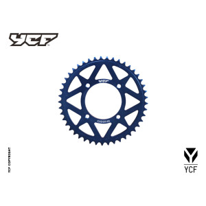 Corona in alluminio CNC 41 denti 420 anodizzata BLU