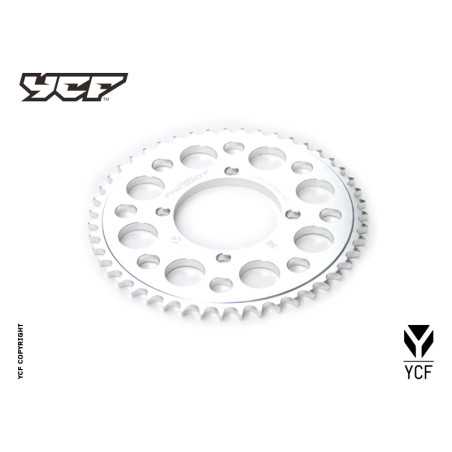 Corona in alluminio CNC 47 denti SILVER 2014