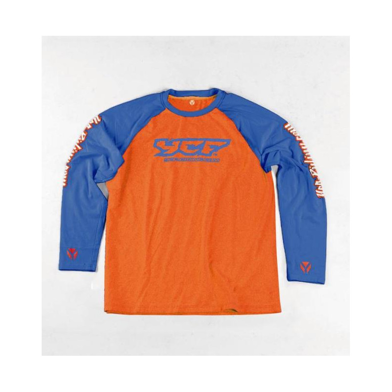 T-shirt maniche lunghe ARANCIONE / BLU L | Abbigliamento YCF