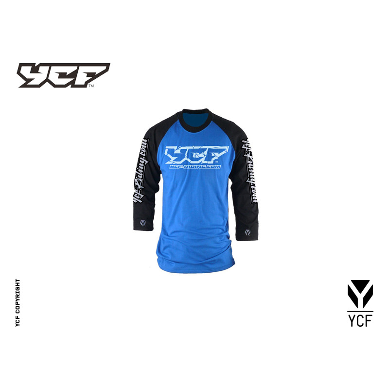 T-shirt maniche lunghe BLU XXL | Abbigliamento YCF