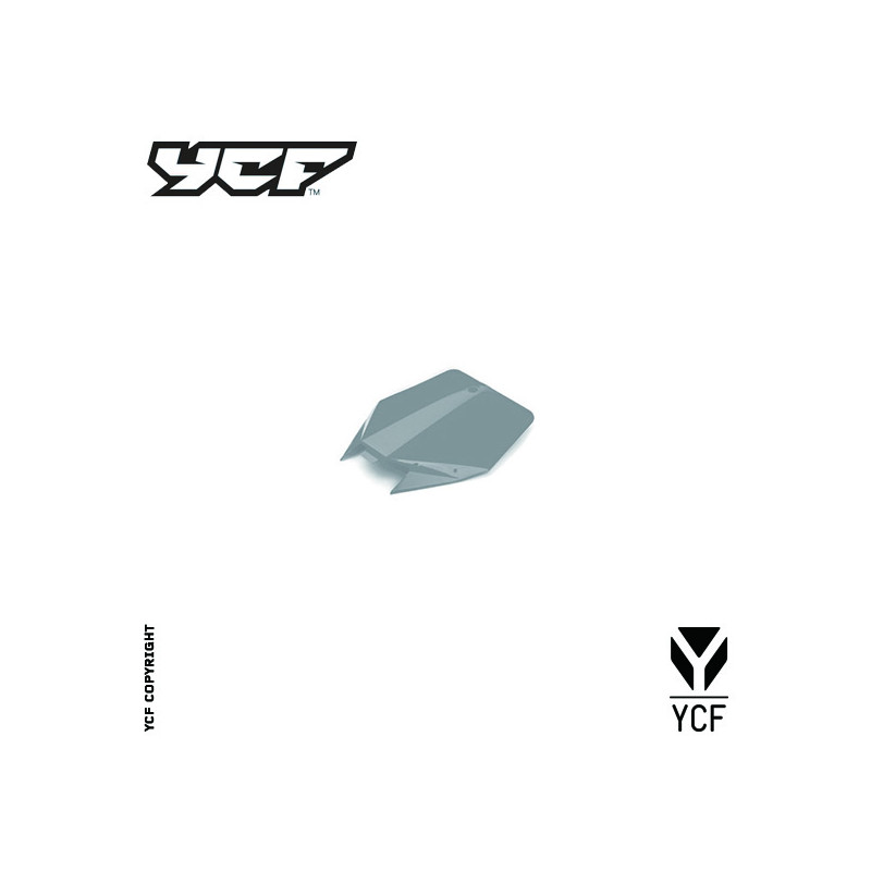 Tabella portanumero anteriore YCF- GRIGIA | plastiche e accessori e...