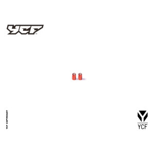 Tappini valvola in CNC - ARANCIONE | ruote e cerchi per minibike e...