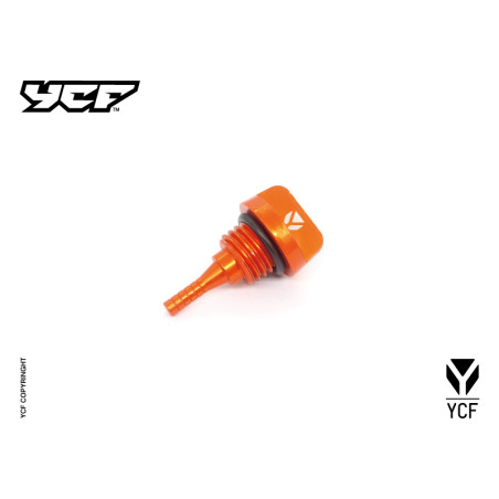 Asticella olio corta alluminio - ARANCIONE